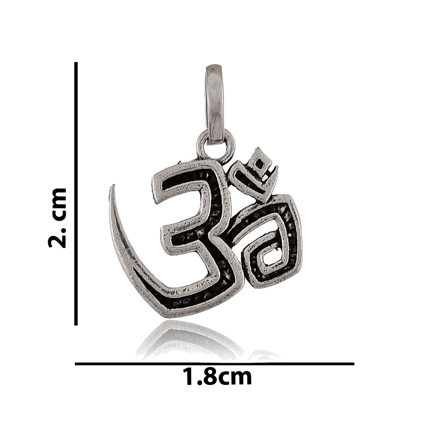 Sterling Silver 925 OM/ Aum Pendant Locket (2.0gm)