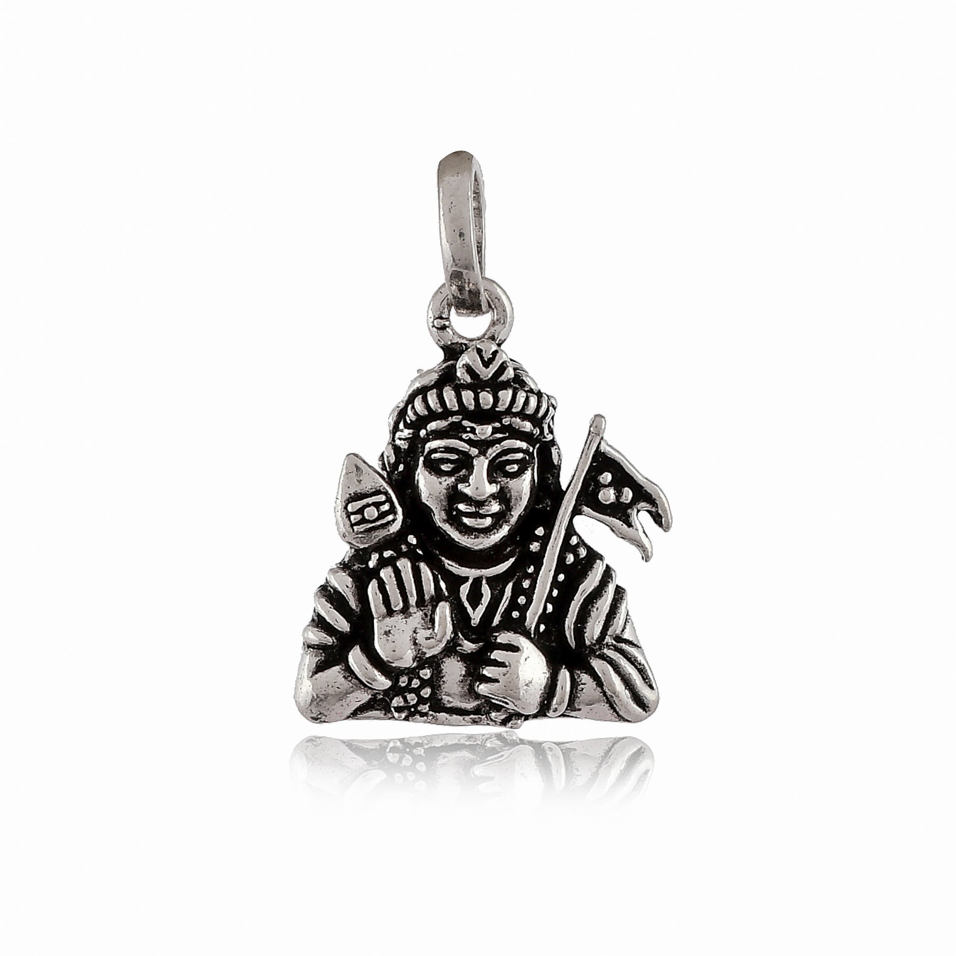  Silver lord  Kartikeya or Subrahmanya locket