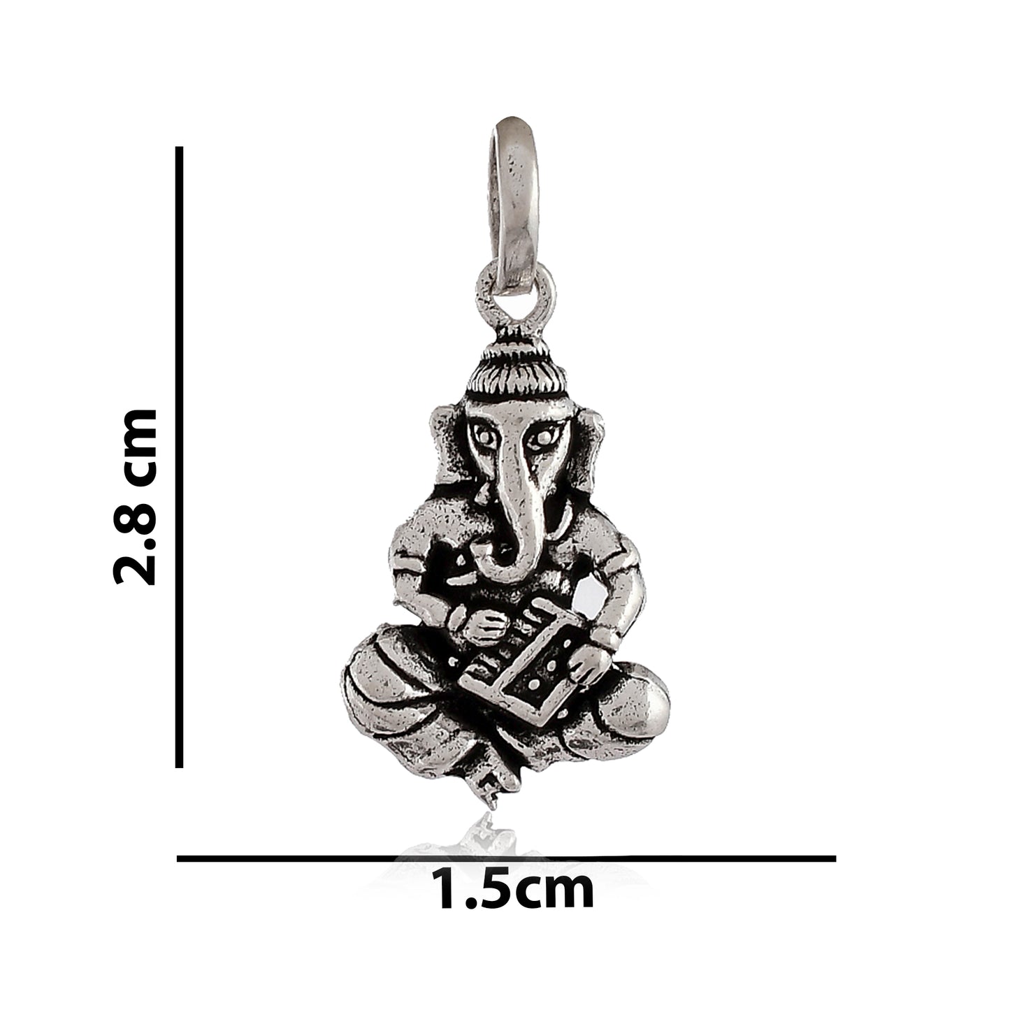 Silver 925 Lord Ganesha Pendant or Locket