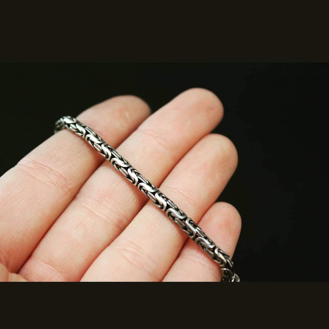 925 Sterling Silver Men's Bracelet Bulk Rate 150/Gram Design-10 – Shaligrams