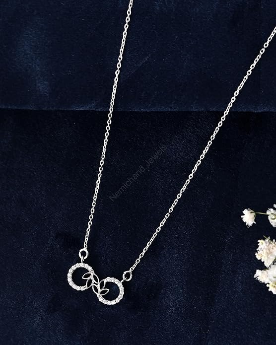 925 Sterling Silver Circle of Life Pendant Chain Necklace for Women and Girls