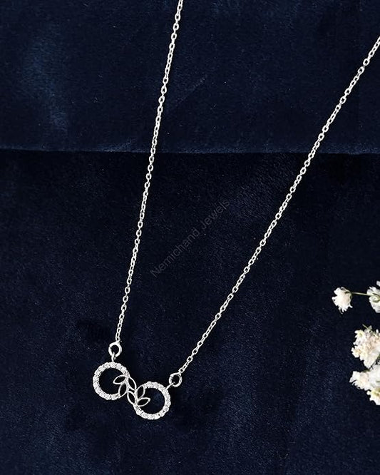 925 Sterling Silver Circle of Life Pendant Chain Necklace for Women and Girls