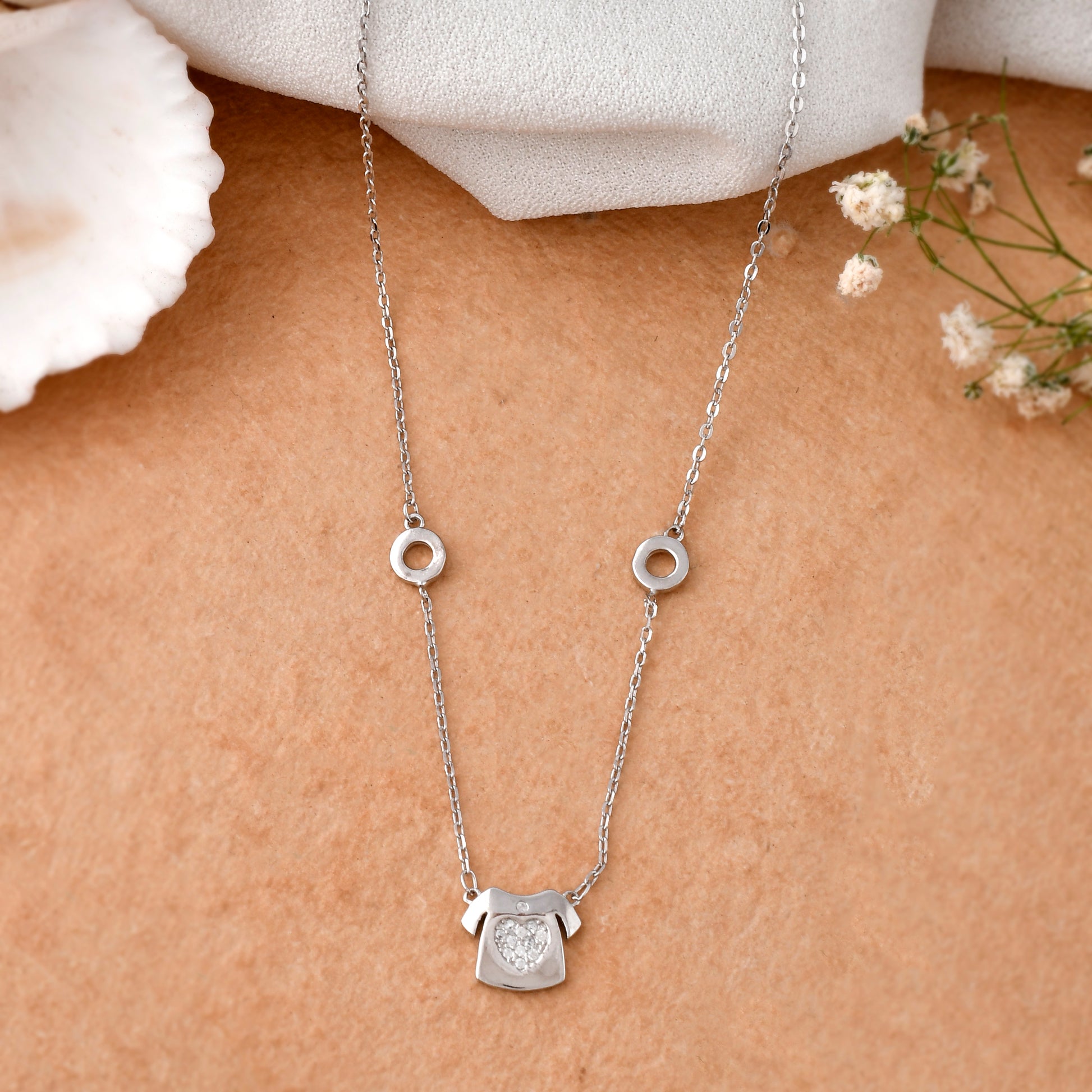 silver necklace pendant