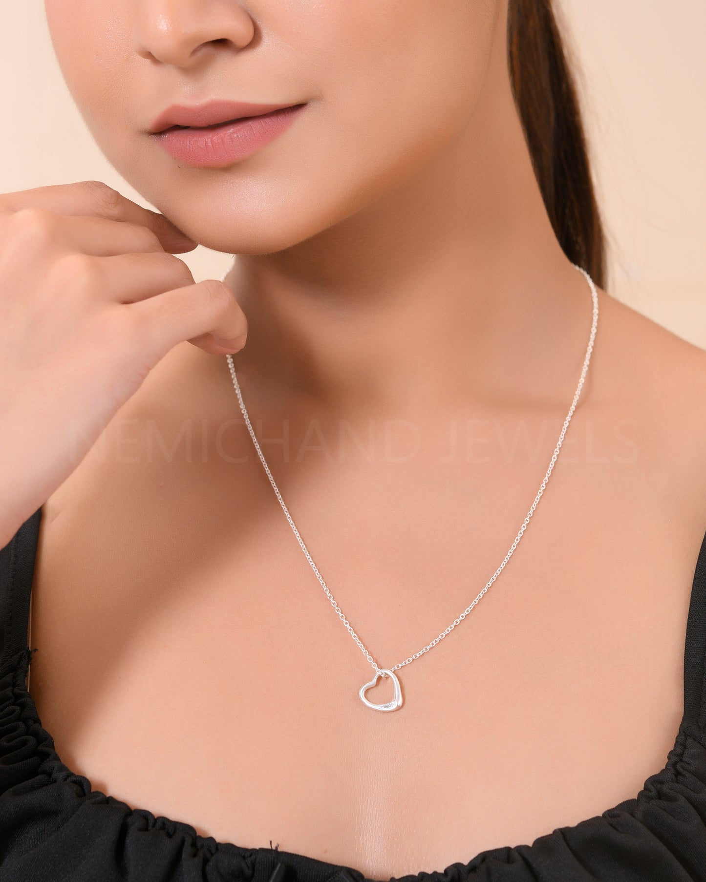 pure 925 heart necklace