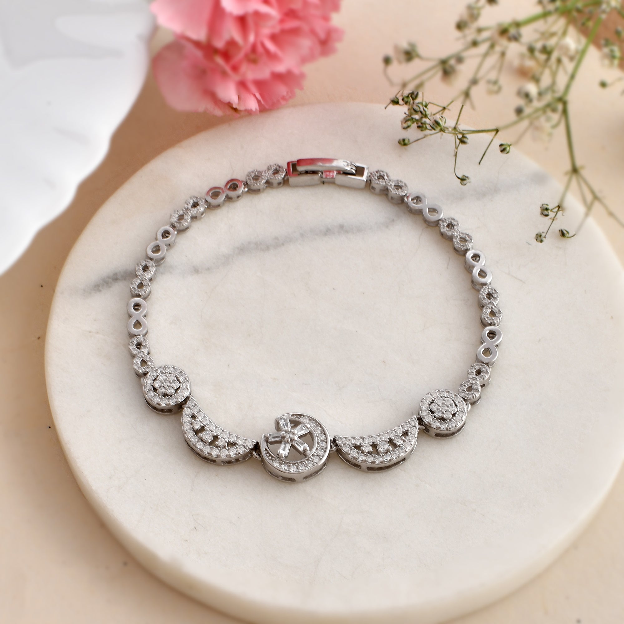 Silver bracelet for cheap womens with price