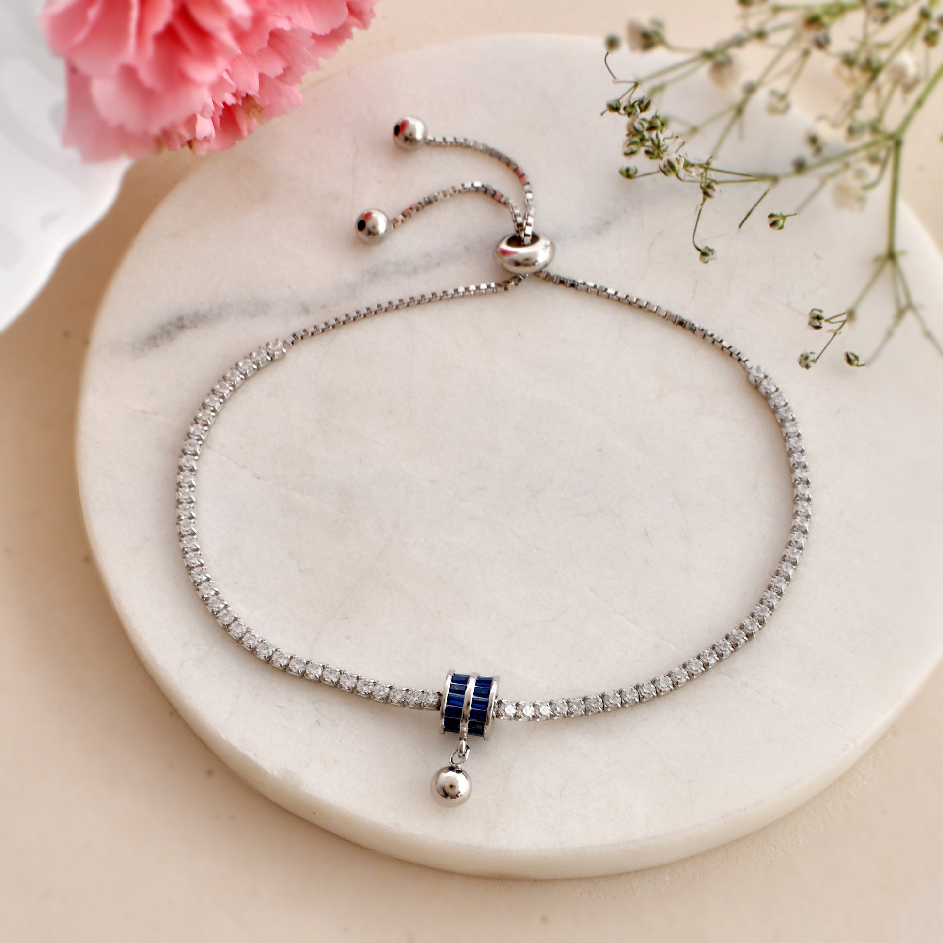 Tennis Bracelet Slider Bracelets Silver Beaverbrooks Silver Cubic