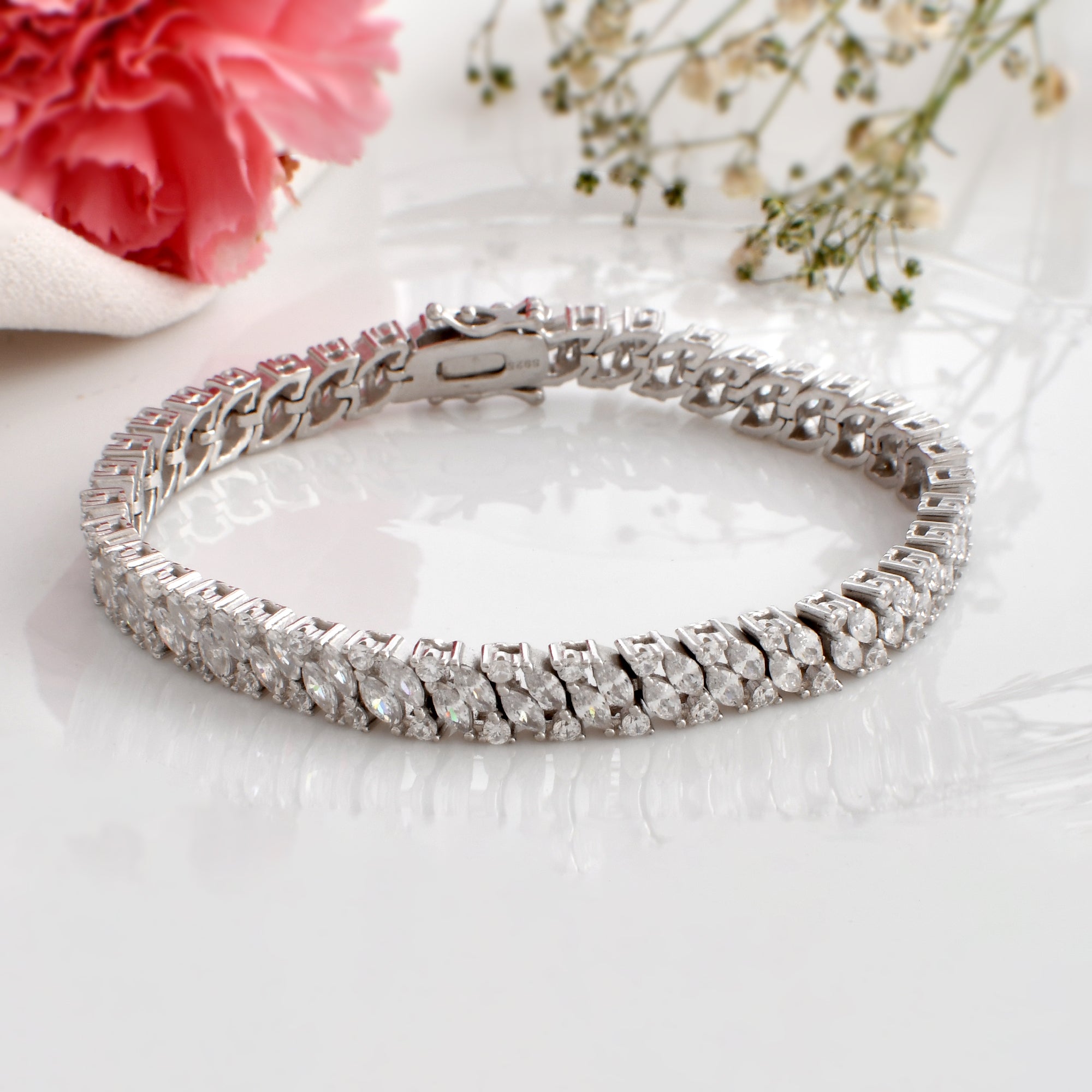 Diamond Bar Bracelet – Lindsey Leigh Jewelry