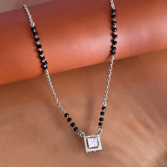 square diamond mangalsutra