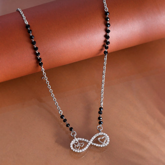 infinity heart mangalsutra women