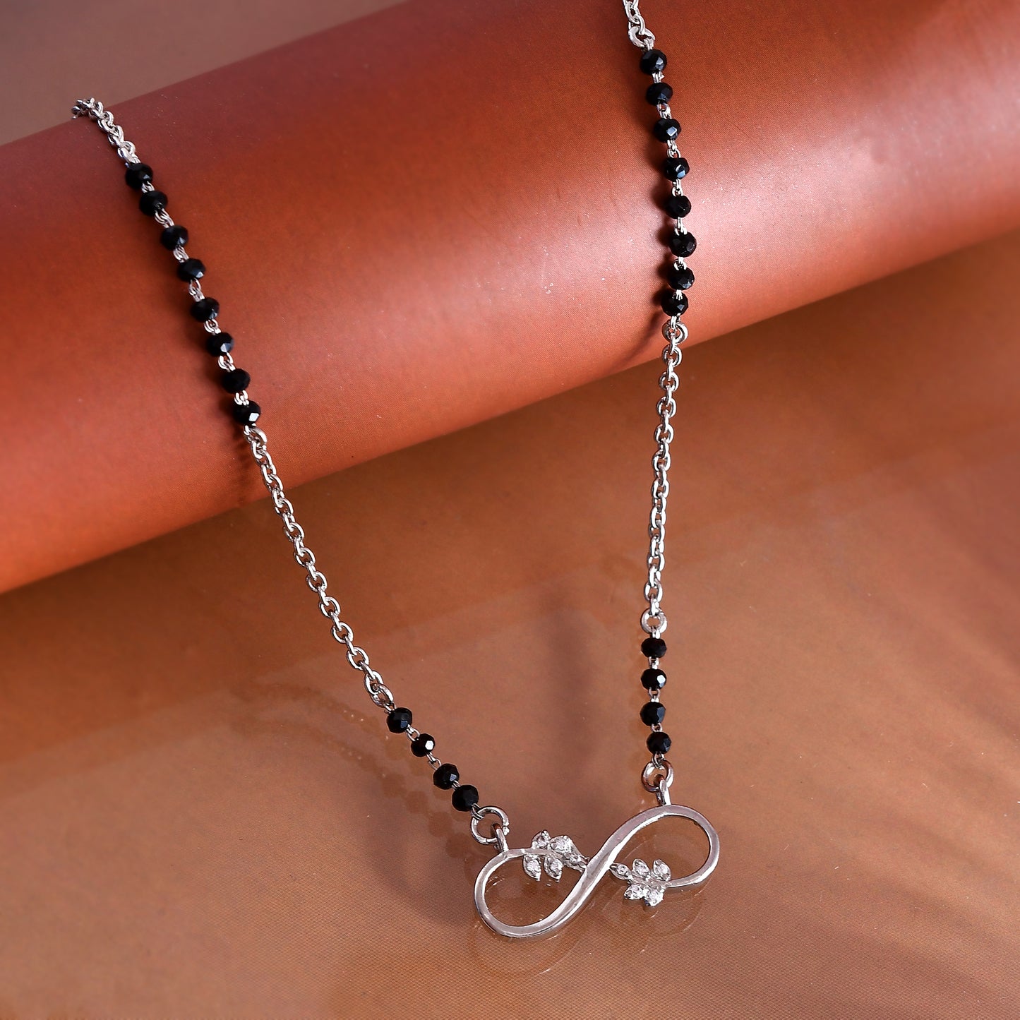 infinity mangalsutra silver