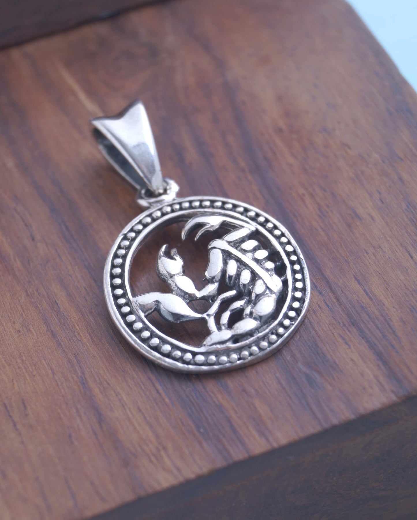 Silver oxidised 925 peace locket pendant for Everyone