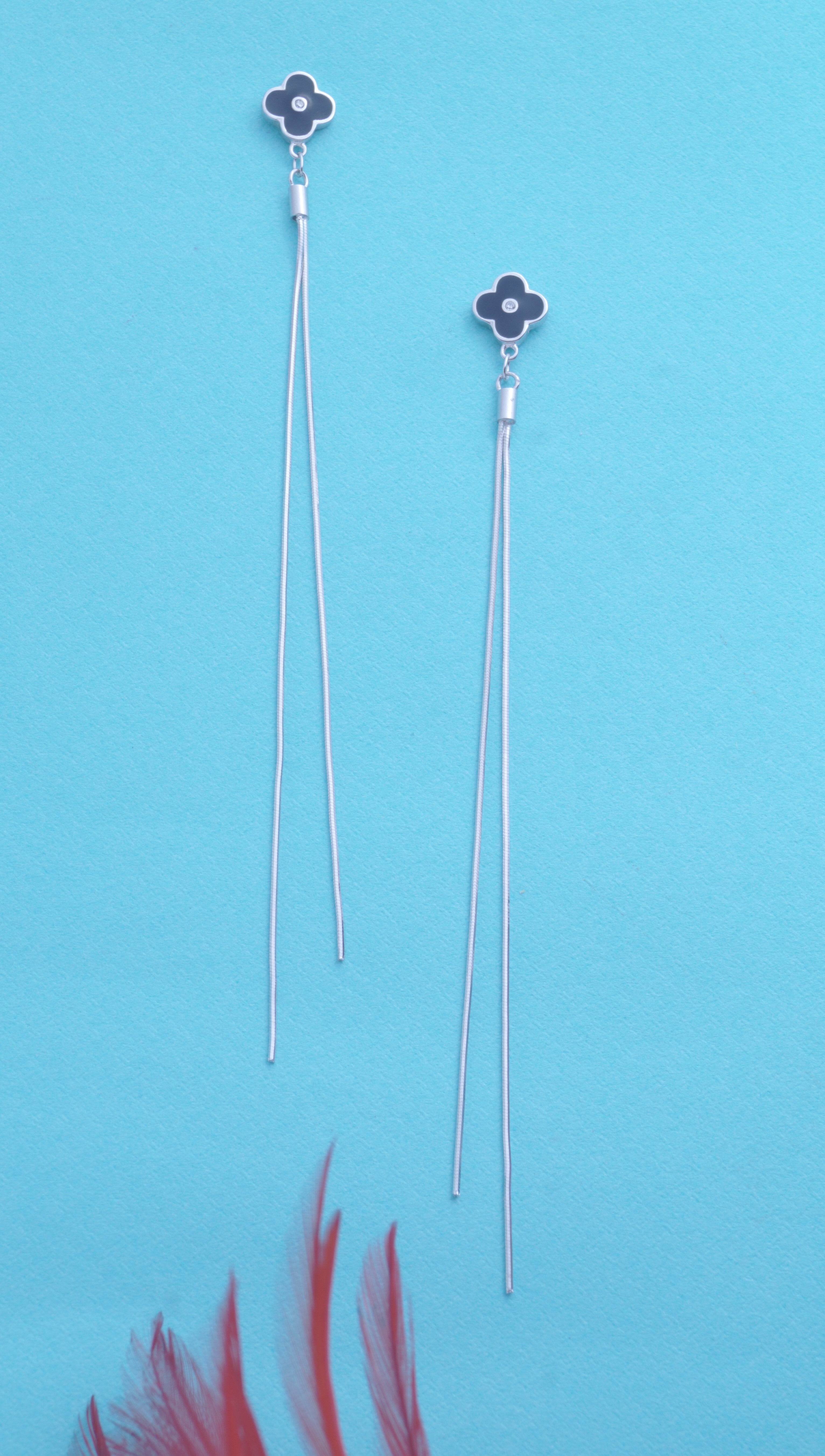 Silver oxidised filigree handcrafted earring – GoCoop