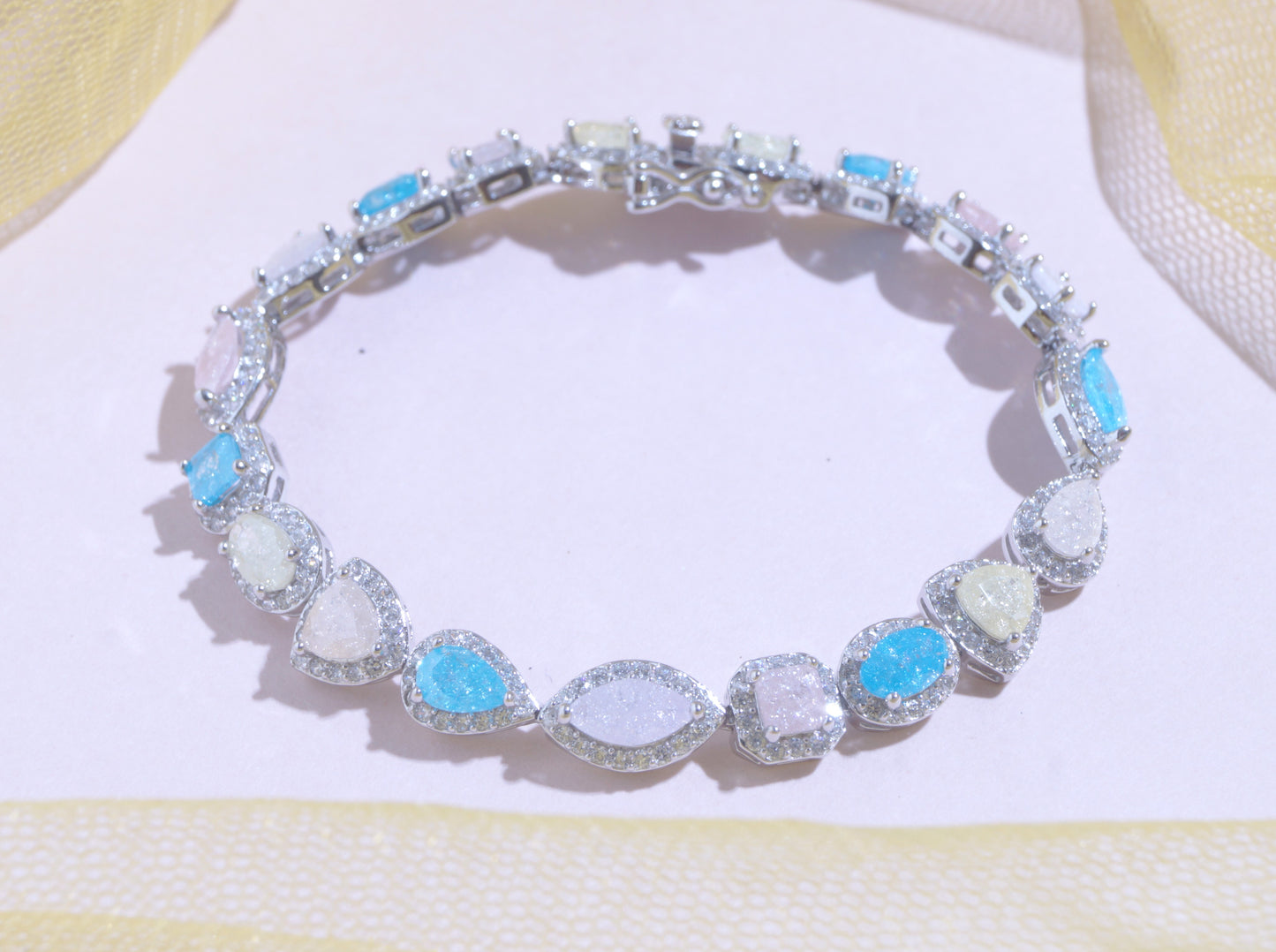 diamond bracelet silver