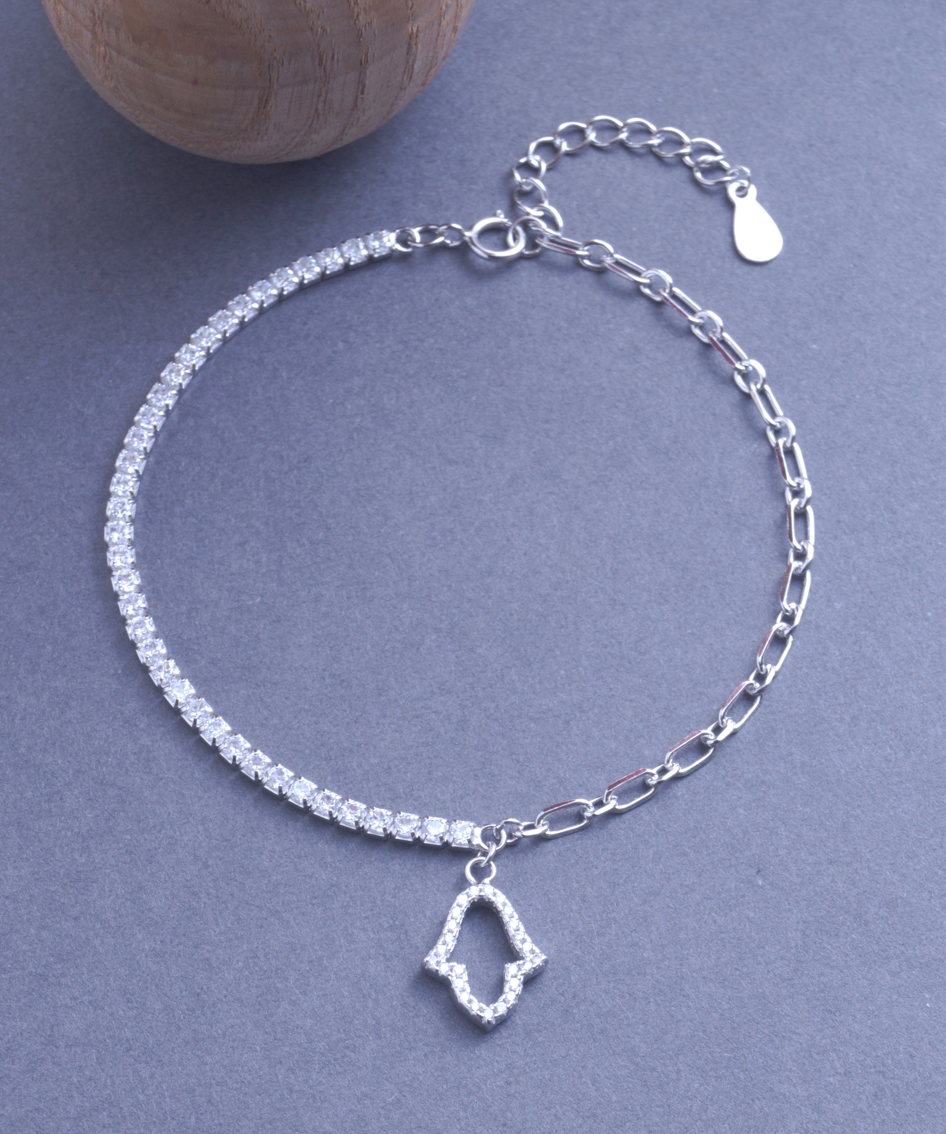 Women's sterling clearance silver charm bracelet