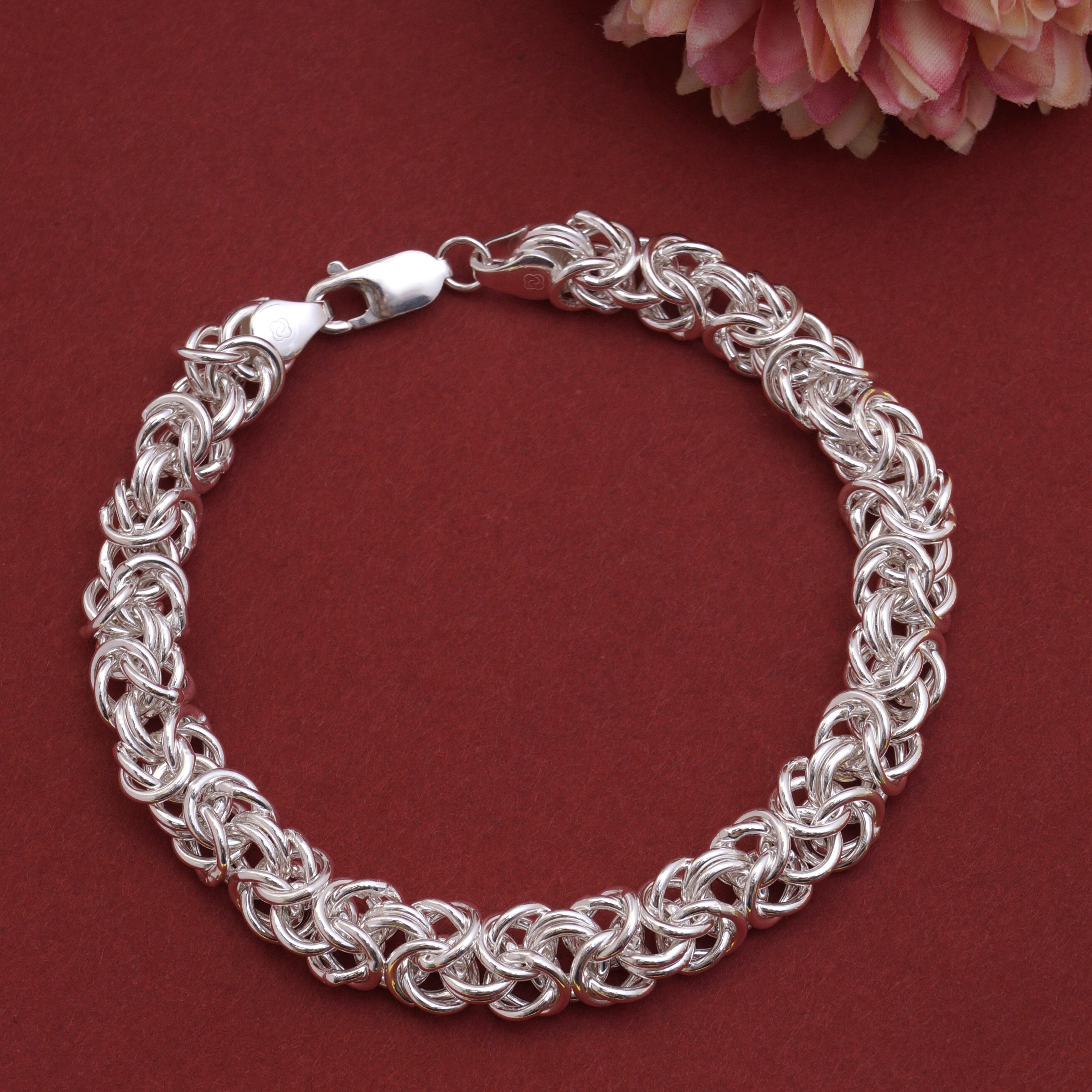 DARSHRAJ JEWELLERS 925 Sterling Silver Pure Silver(Chandi) Black Beads  Nazariya Bracelet for girls & women[ 5.23gm] : Amazon.in: Fashion