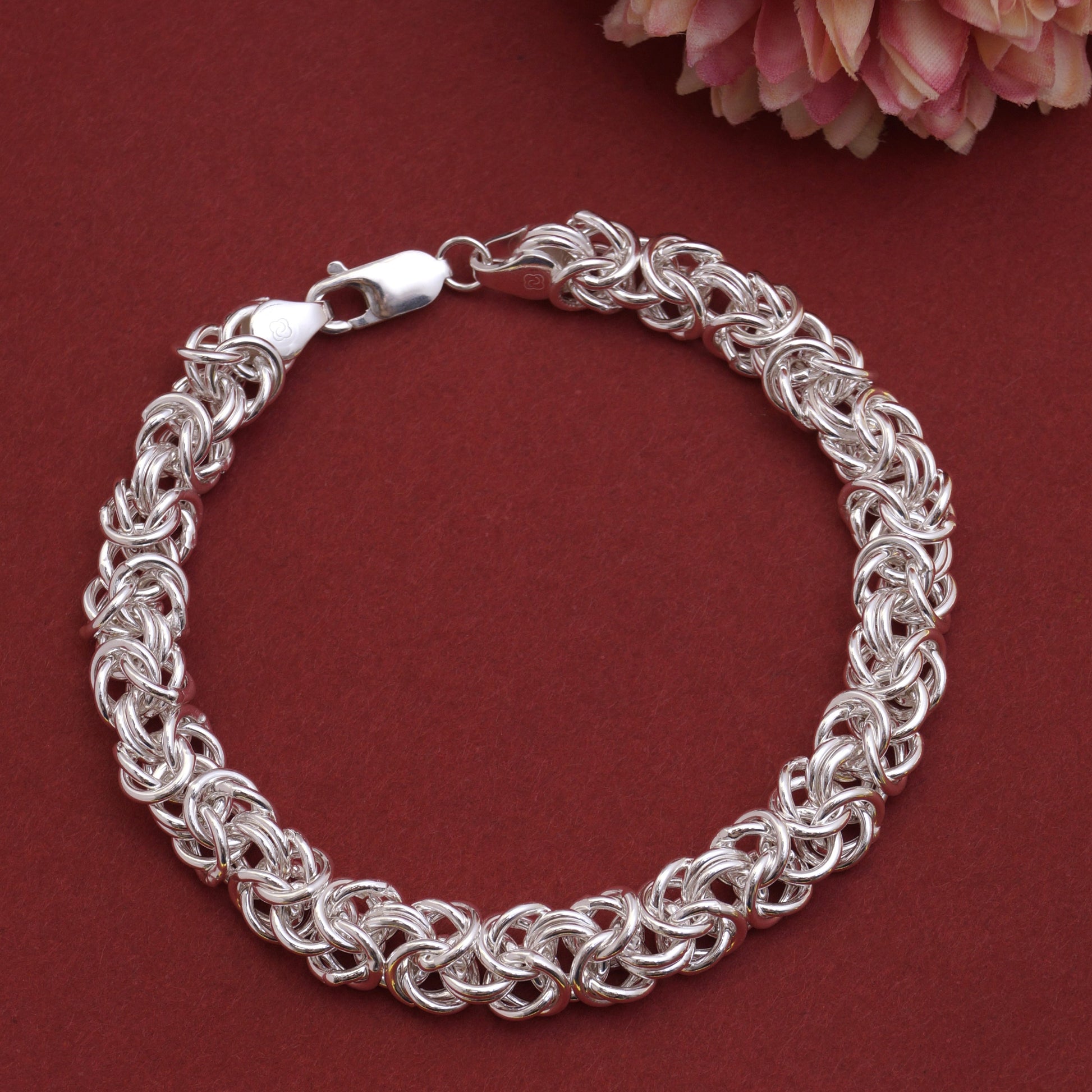 pure silver bracelet for men	
