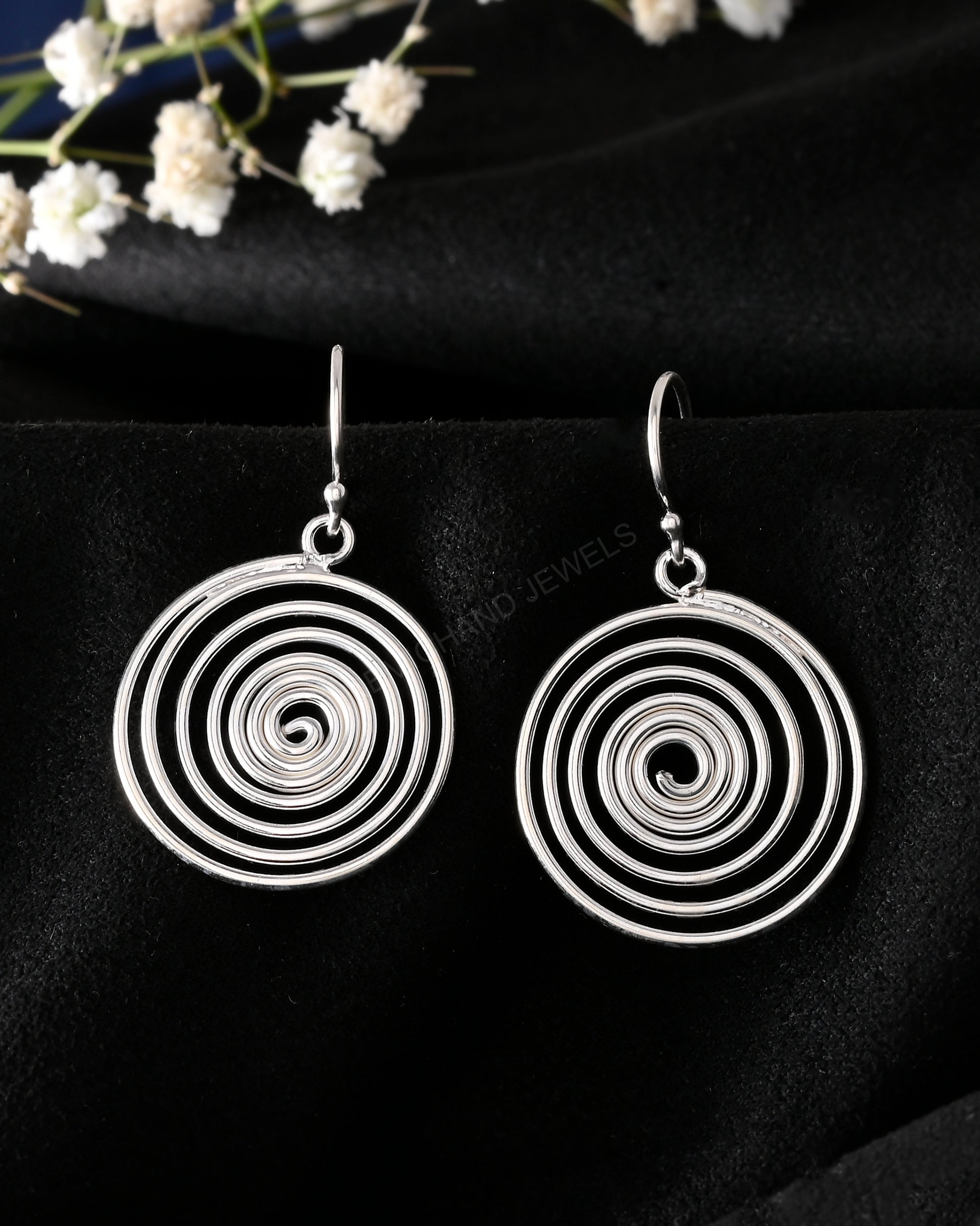 spiral earring silver 925