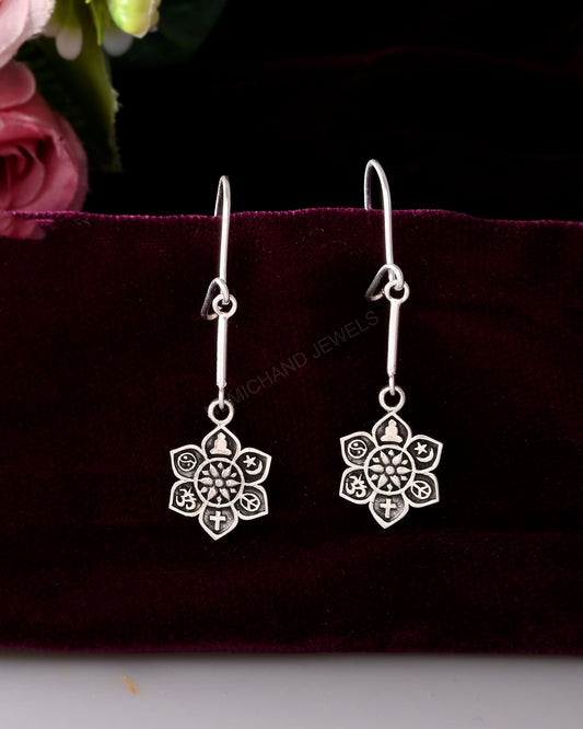 spritual earring silver