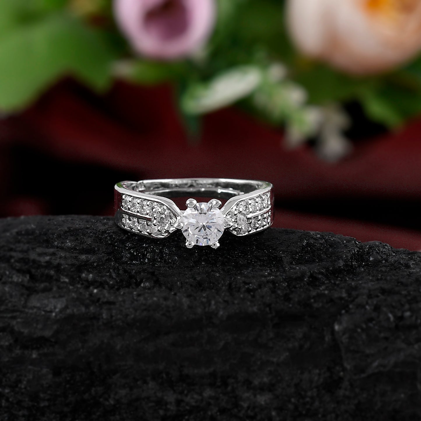 Solitaire Ring women