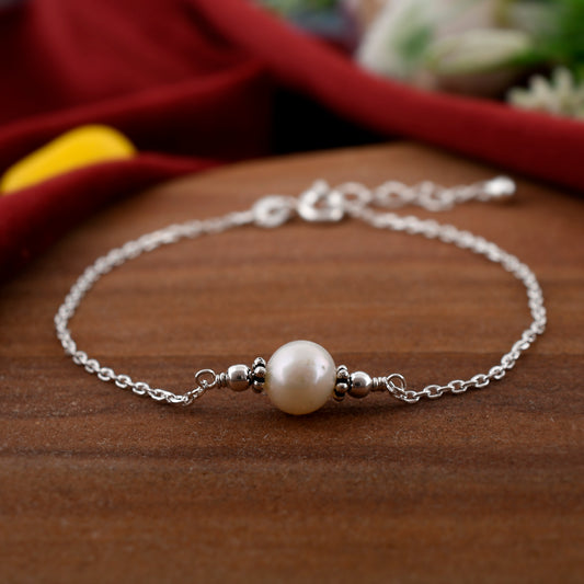 pearl bracelet silver