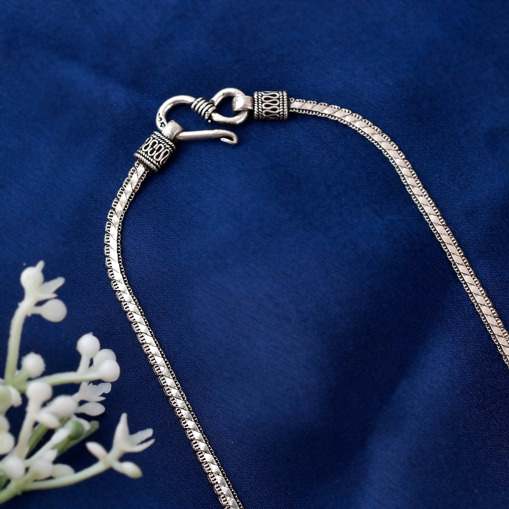 Gents Stylish Silver Chains Silver Chain For Men (24 Inch