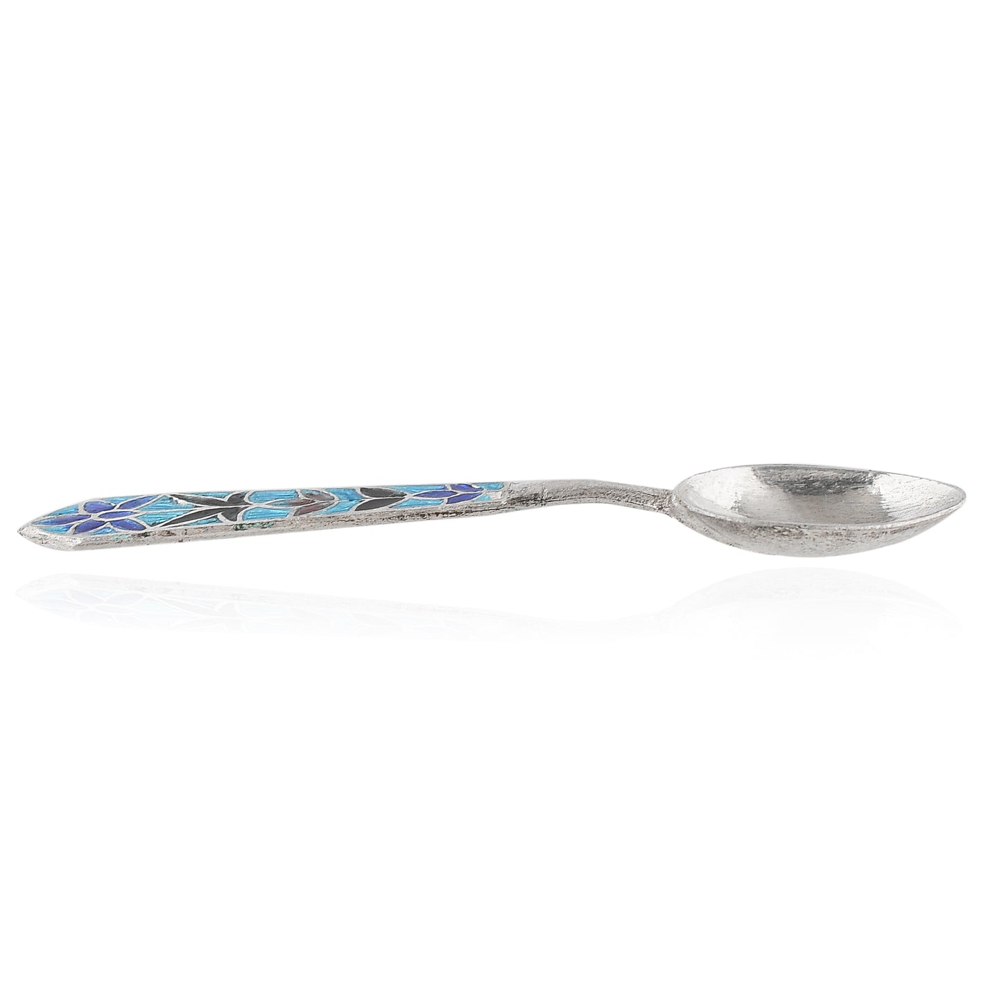 Sterling Silver 925 Enamel Spoon for Baby Kids