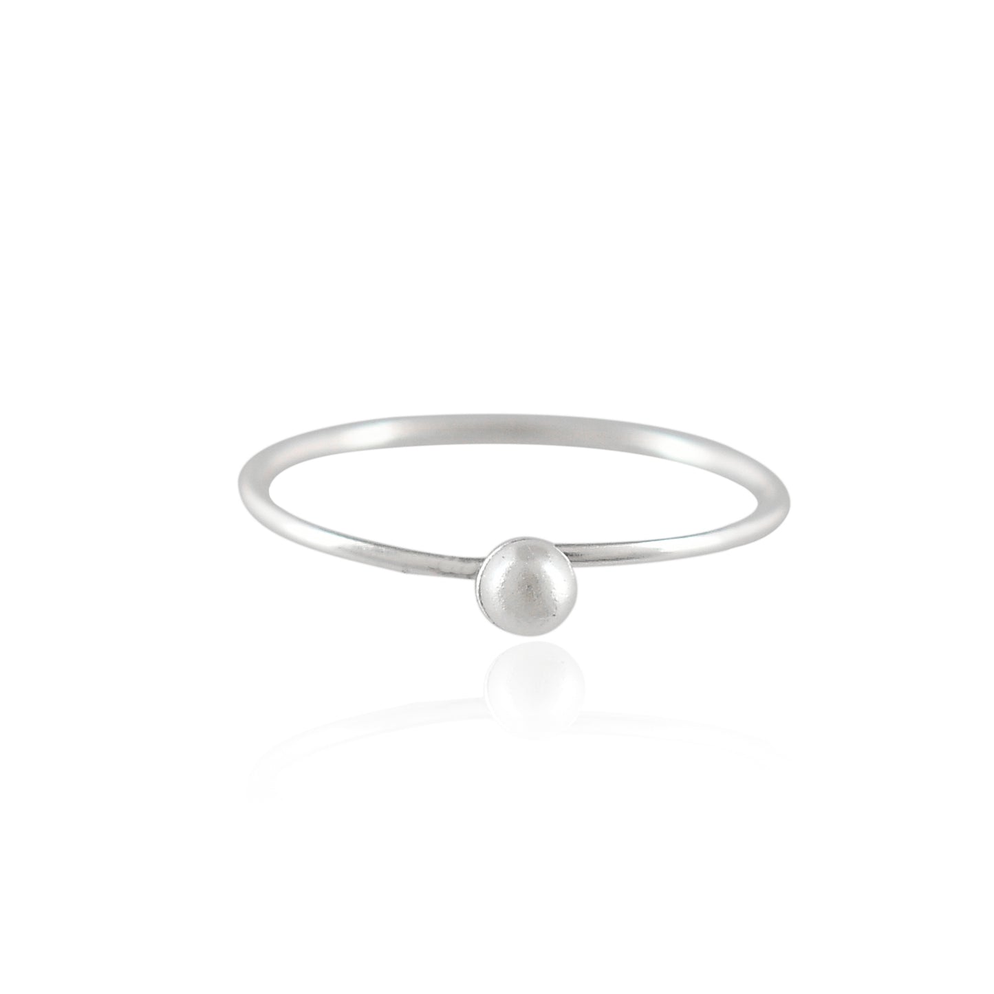 Women's Handmade Sterling Silver 925 Pearl Nose Ring - 10mm
