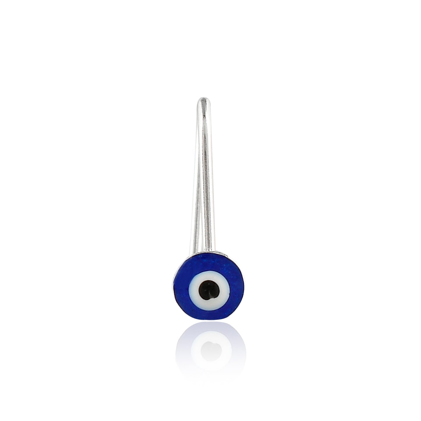 Sterling Silver 925 Clip on Evil Eye Nose Pin