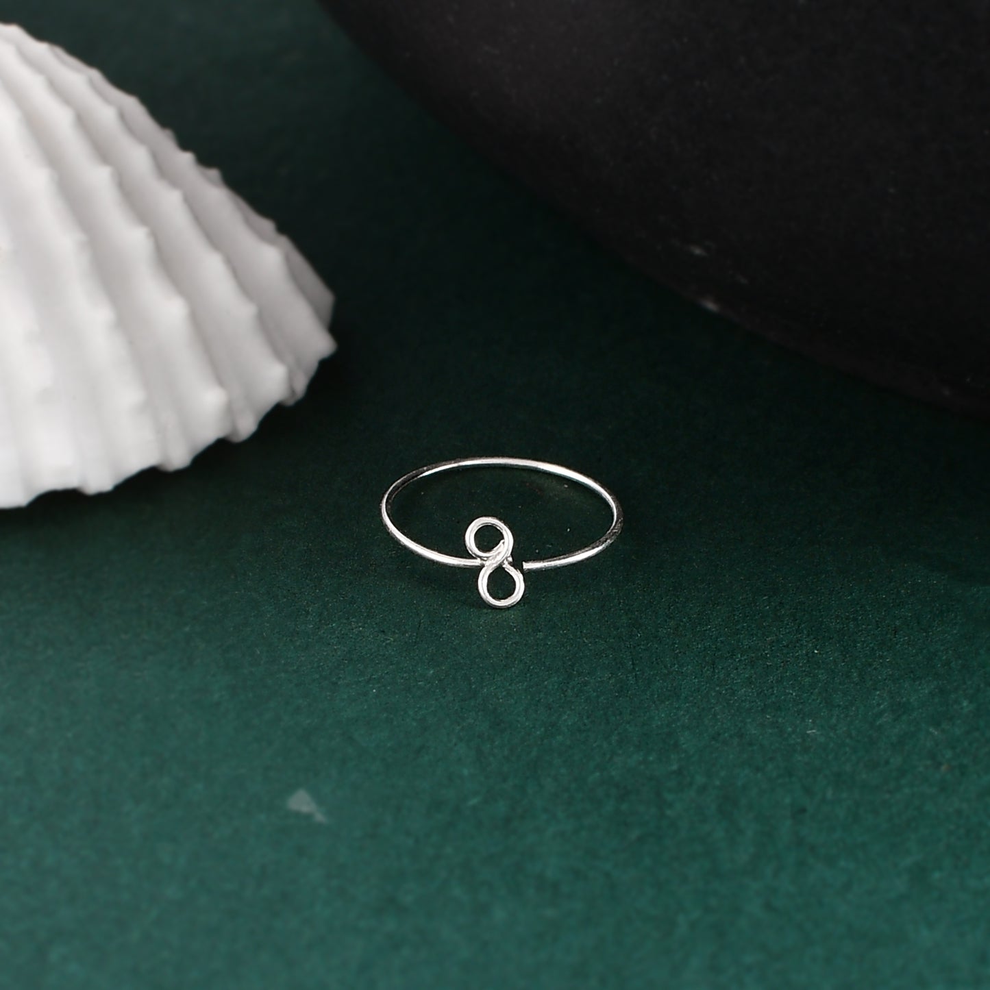 Women's Handmade Sterling Silver 925 Infinity Nose Ring - 10mm