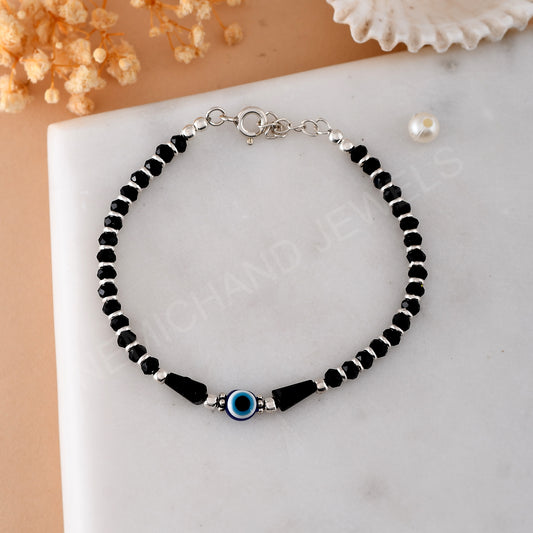 evil eye bracelet silver