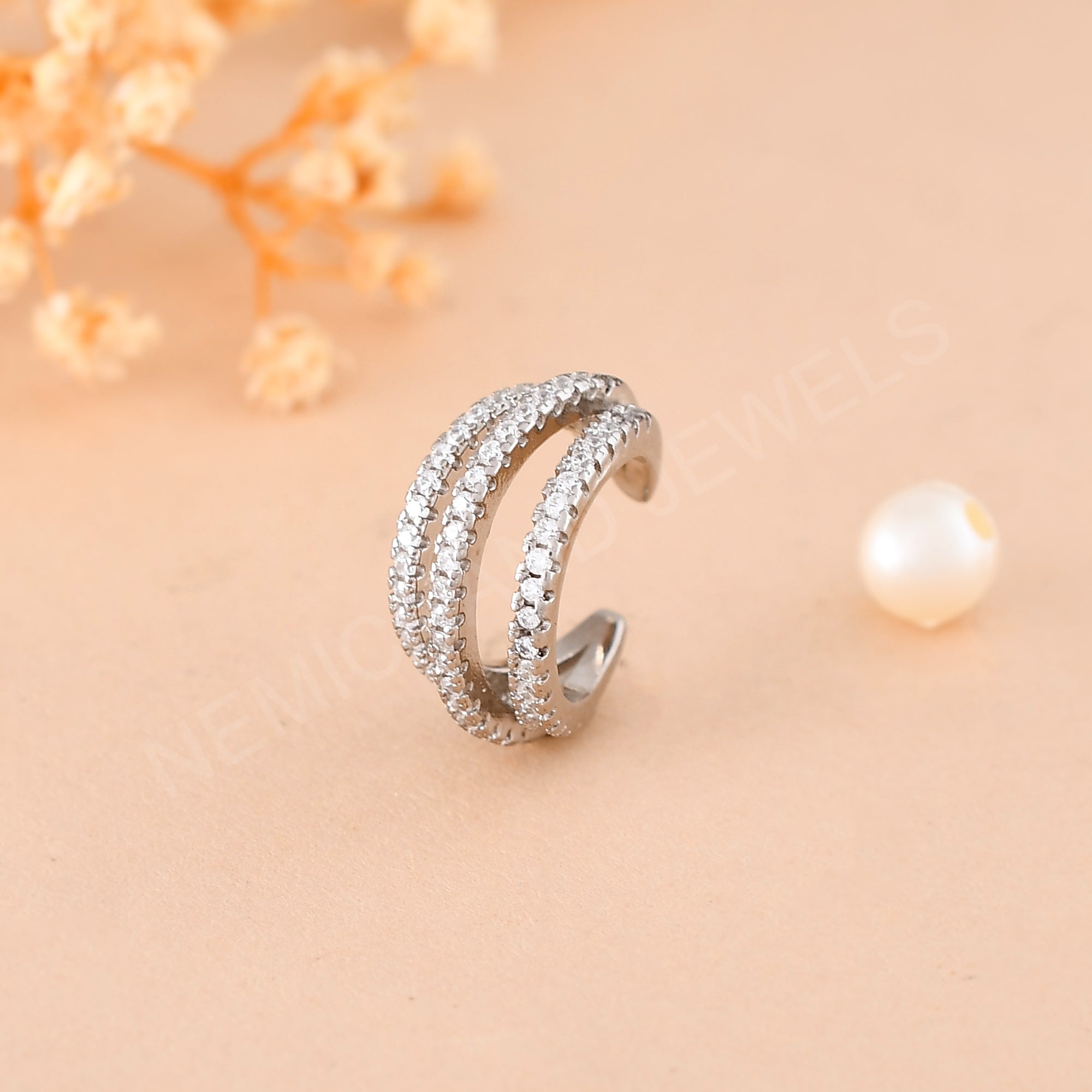 Top 925 Sterling Silver CZ Stud Earrings for Women/Girl, US925P1259