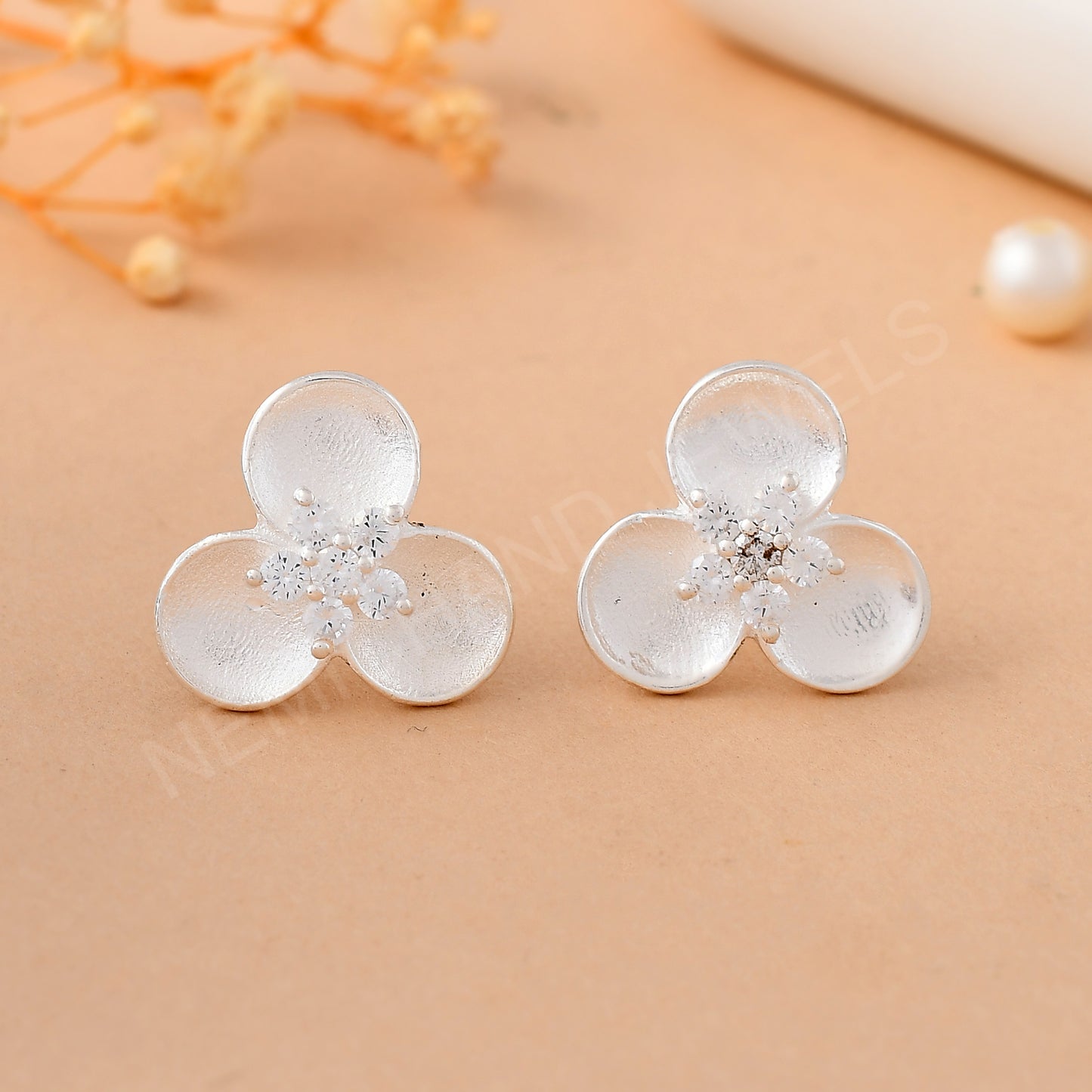 pure silver cz earring women