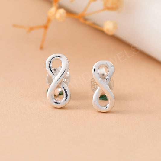 infinity earring silver