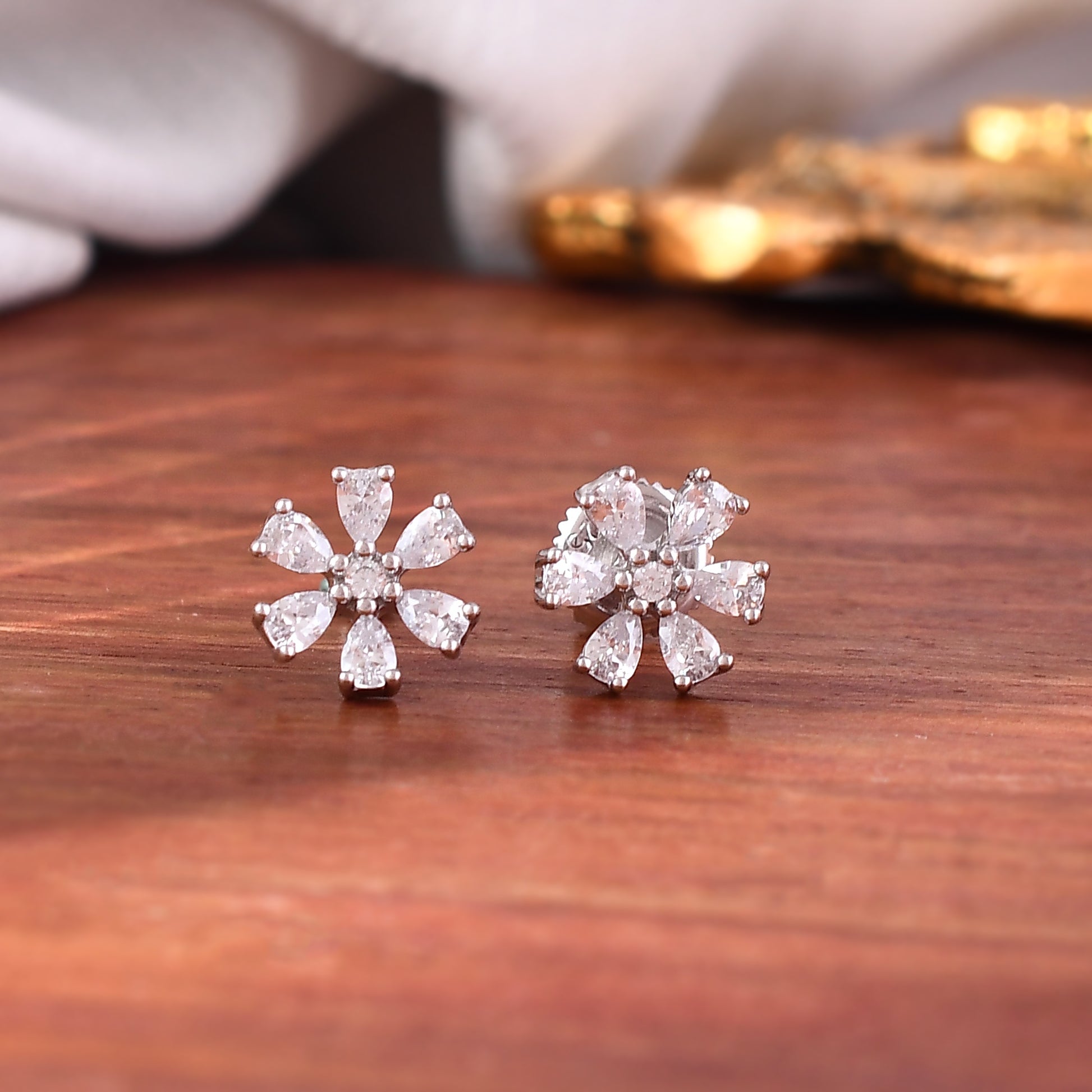 American Diamond Studs Diamond Tops For Girls American