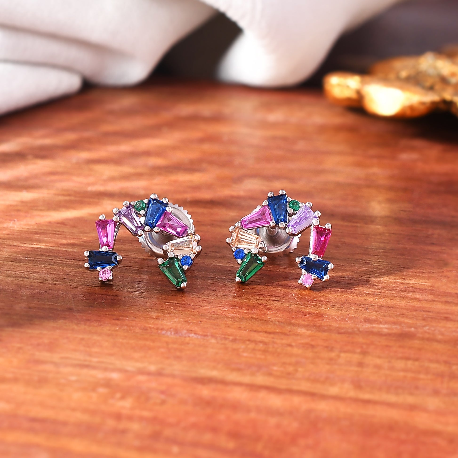Ear Studs Gem Studs Buy Gemma Gemstone Stud Earrings Online CaratLane