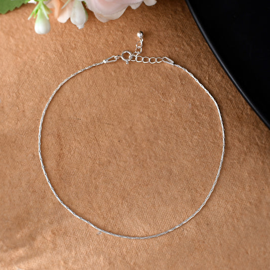 chain anklet silver 