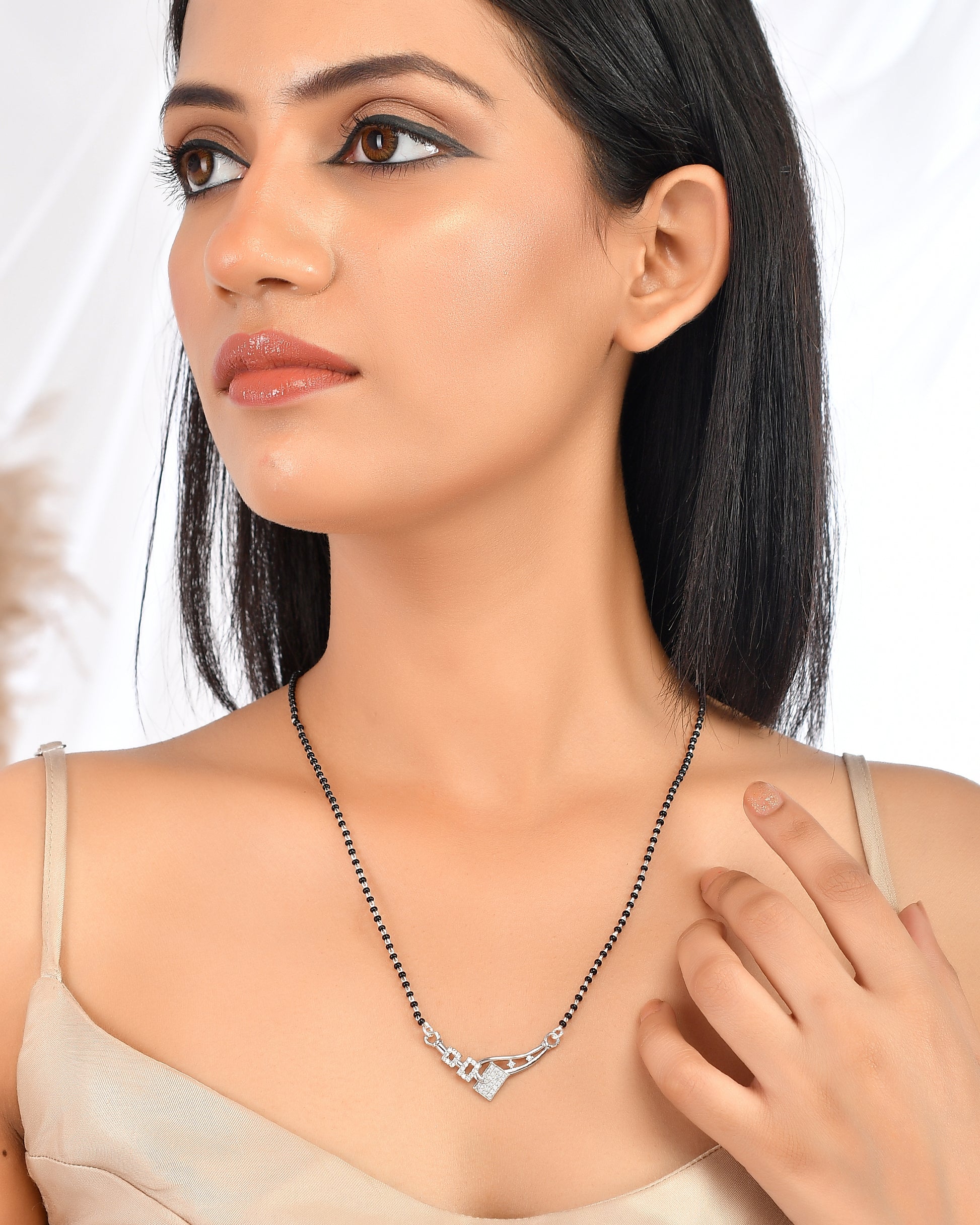 black bead chain mangalsutra