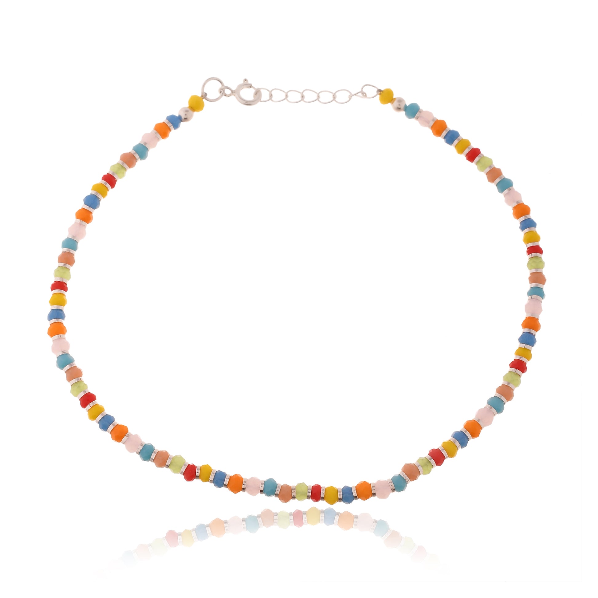 colorful beads anklet