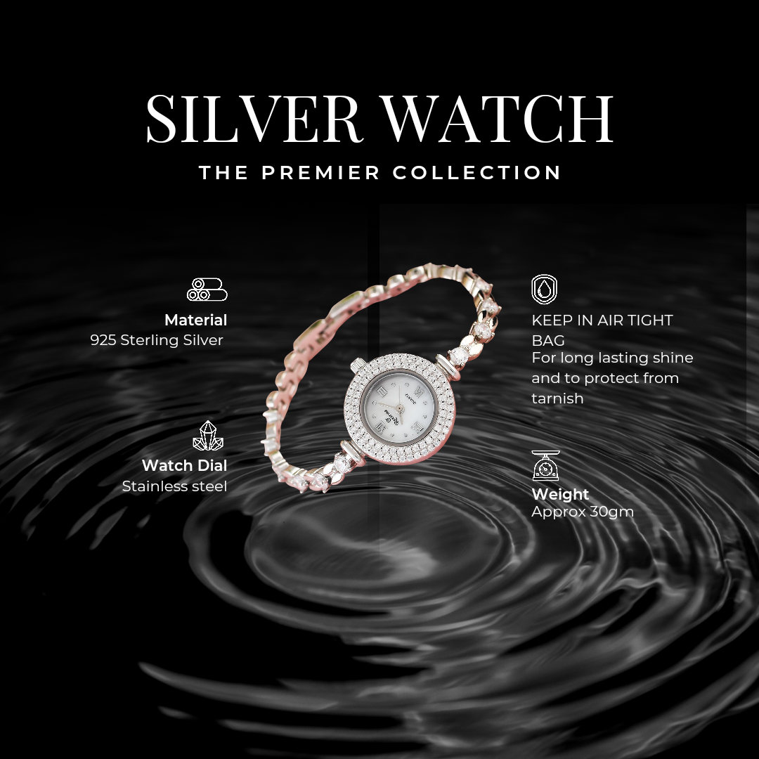 Sterling Silver 925 Watch For Women