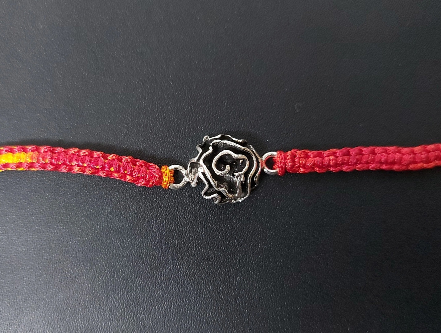 Rakhi for Brother 925 Sterling Silver with Thread - Perfect for Men, Women, Boys, and Girls on Raksha Bandhan