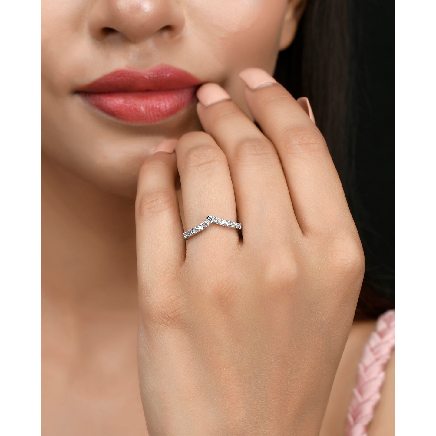 Blue Diamond Engagement Ring for women