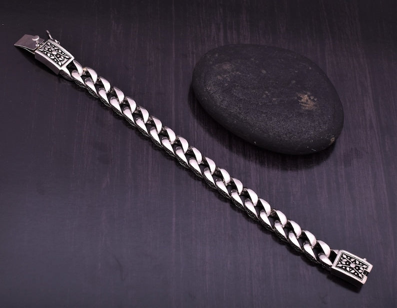 Buy JadeAngel Sterling Silver Thai Vintage Dragon Bracelet For Men Silver  Bracelet Online at desertcartINDIA