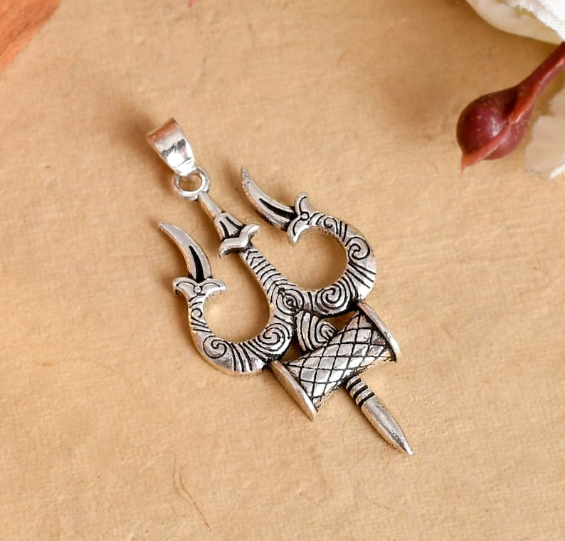 Trishul Locket Silver Stylish and Spiritual Silver Pendants